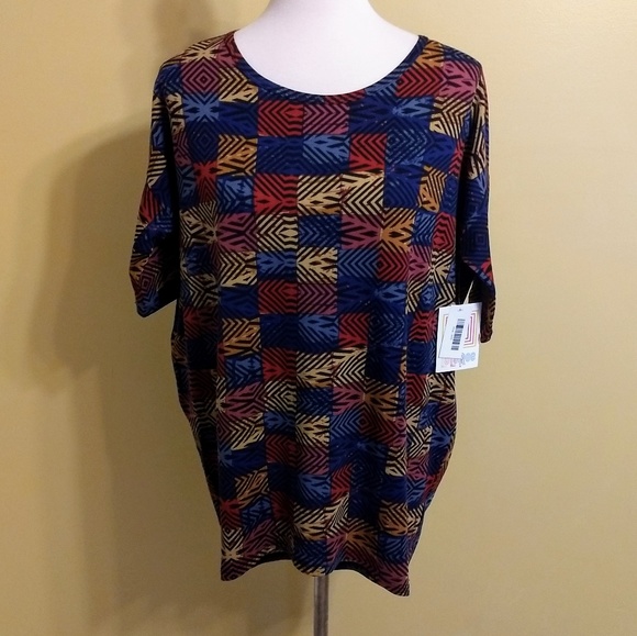 Lularoe tribal print irma hi low top sz XXS NWT *G - Picture 4 of 5